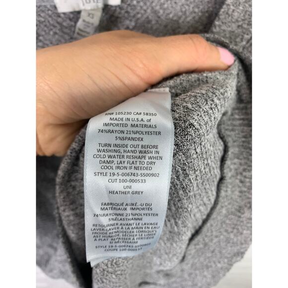 Joie Women's V-Neck Pullover Sweater Ribbed Long Sleeve Heather Gray Size XS - Picture 4 of 5